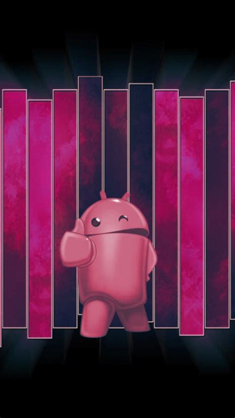 Android Thumbs Up Pink Smartphone Wallpapers Hd ⋆ Getphotos