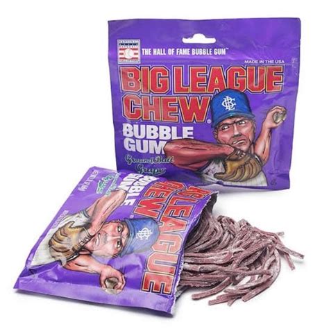 Big League Chew Bubble Gum Ground Ball Grape The Original Lolly Store