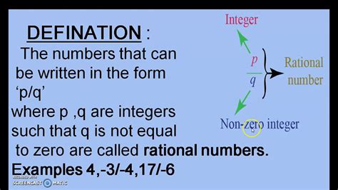 Ll rational numbers—you can always. RATIONAL NUMBERS - YouTube