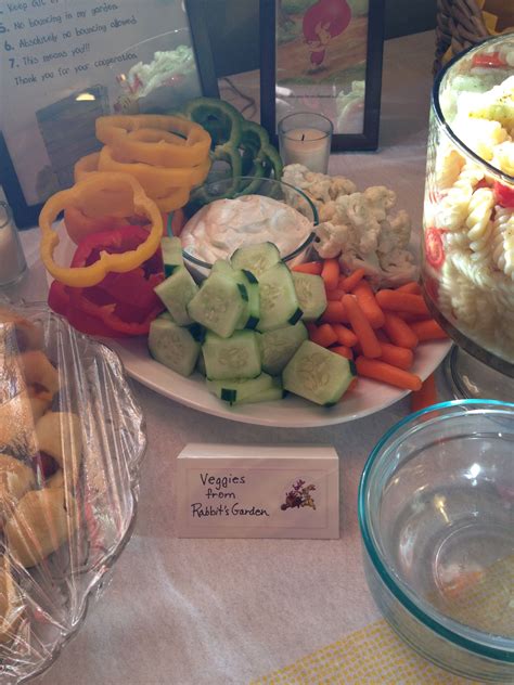 Winnie The Pooh Party Food Vegetables From Rabbits Garden Winnie