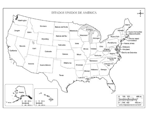mapa de estados unidos con nombres pdf