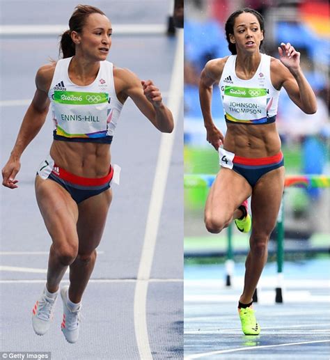 Team GB S Jessica Ennis Hill And Katarina Johnson Thompson Compete In
