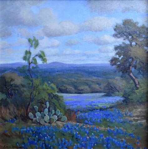 Eric Harrison Bluebonnets 1459 Texas Art Vintage Texas Paintings