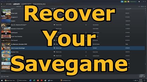How To Reload Or Recover Steam Cloud Saves Quick And Easy Youtube