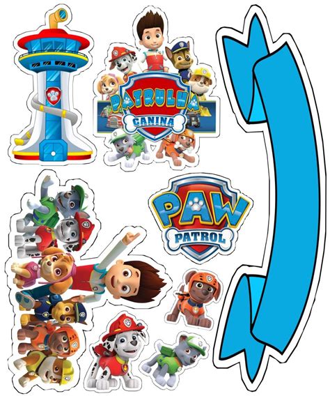 Topo De Bolo Paw Patrol Cupcake Toppers Paw Patrol Cake Paw Patrol