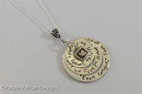 All items are nickel free. We'll be friends forever won't we Pooh? Winnie the Pooh quote necklace (With images) | Necklace ...