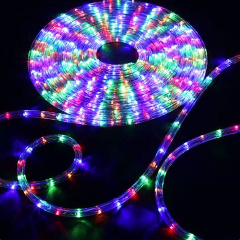 10 Multi Color Rgb Led Rope Light Home Outdoor Christmas Lighting