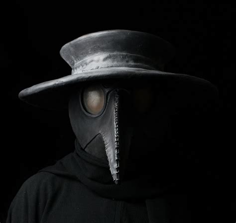 Traditional Black Plague Doctor Mask And Hat Ministry Of Masks