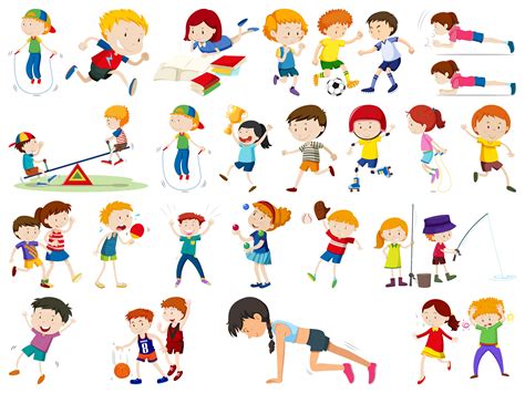 Kids Exercise Vector Art Icons And Graphics For Free Download