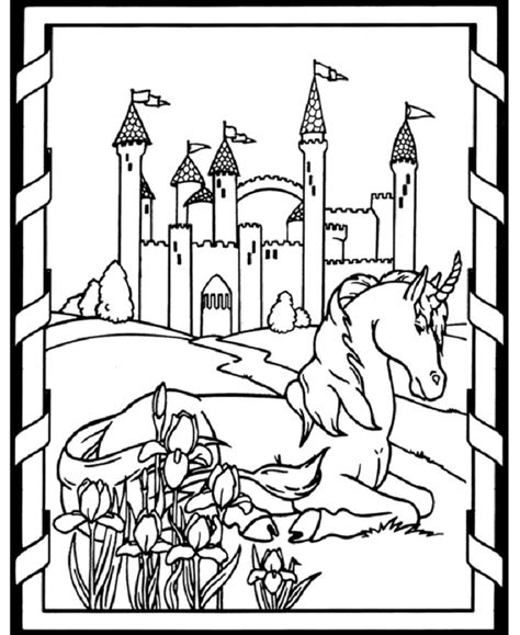 1570 drawing representing the windsor castle (great britain), the oldest and largest occupied castle in the world (by queen elizabeth ii). Medieval Coloring Pages - GetColoringPages.com