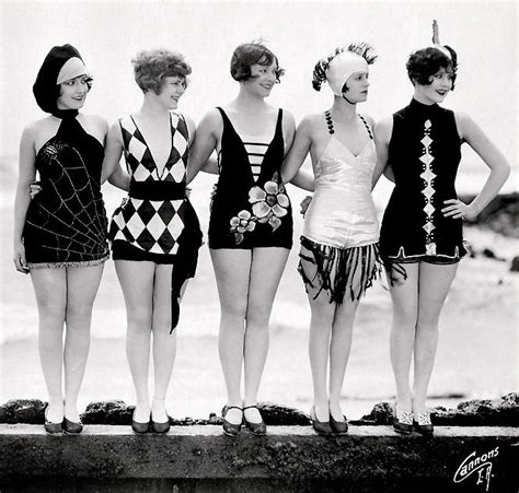 Vintage Swimsuits Including A Spiderweb Suit ~ Mack Sennett Bathing Beauties As “sirens Of The