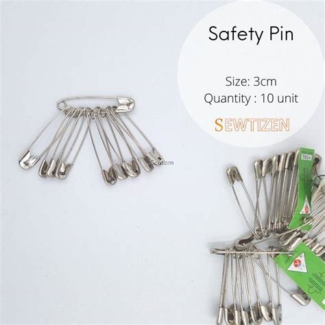 10 Pcs 3cm Safety Pin Sewing Craft Pinningpin Tudung