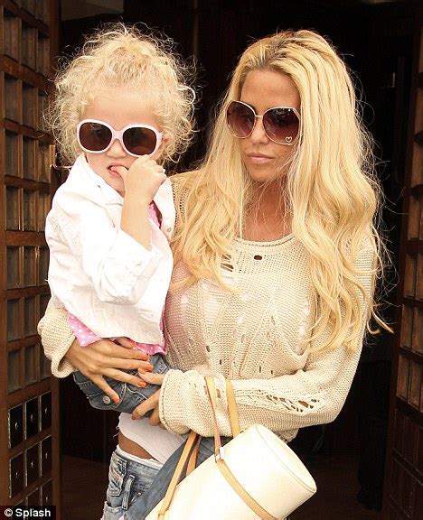 Katie Price And Her Daughter Princess Sport Matching Shades As They