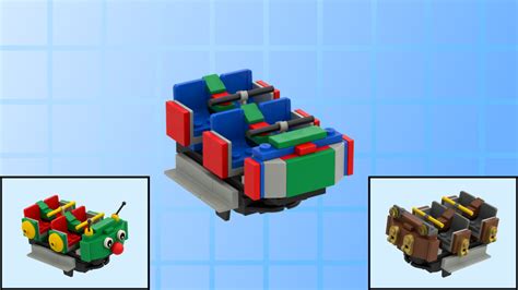 Lego Moc Functional 4 Person Roller Coaster Cart By Dotnet