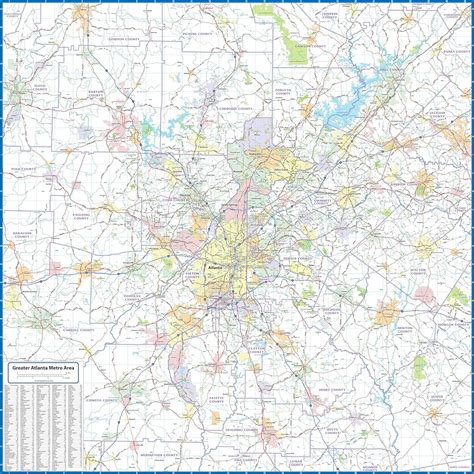 Zip Code Map Metro Atlanta Map