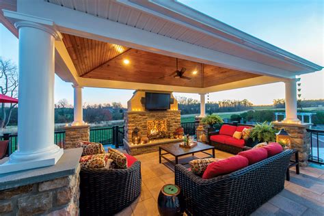 roof-on-raised-patio - Gasper Landscape Design & Construction
