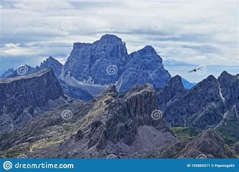 The Falzarego Pass In Italy And The Dolomites Stock Image Image Of