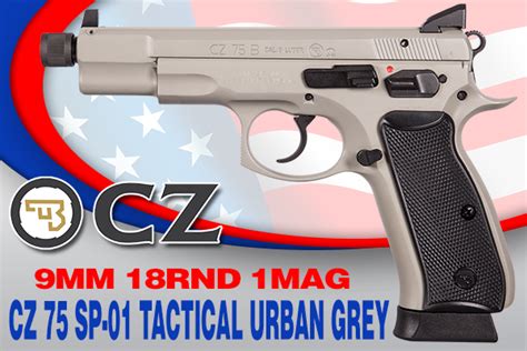 Cz 75 Sp 01 Tactical Urban Grey Suppressor Ready Triggers Firearms