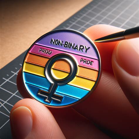 Pcs Enamel Nb Nonbinary Pride Rainbow Lapel Pins Bulk