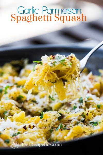 Healthy Spaghetti Squash Recipe With Garlic And Parmesan