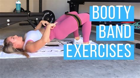 Resistance Band Booty Exercises At Home Or Gym Youtube