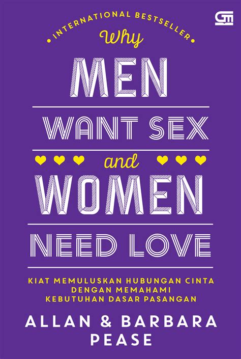 Why Men Want Sex And Women Need Love By Allan Pease Goodreads