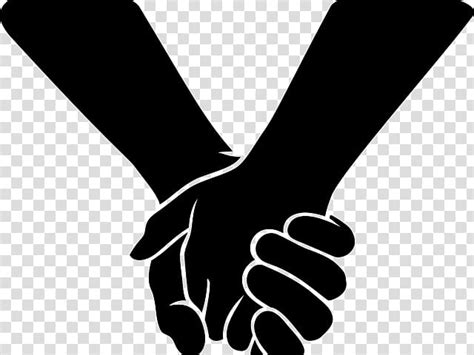 Holding Hands Gesture Holding Company Handshake Silhouette Glove