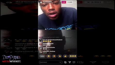 Dc Young Fly Ig Live Showing Love To His Fans Youtube