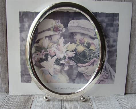 8 X 10 Silver Plated Oval Frame Etsy Oval Frame Frame Silver Plate