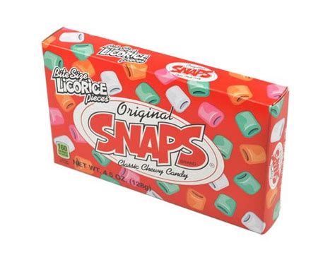Original Snaps Classic Chewy Candy 45 Ounce Box 12 Case Candy
