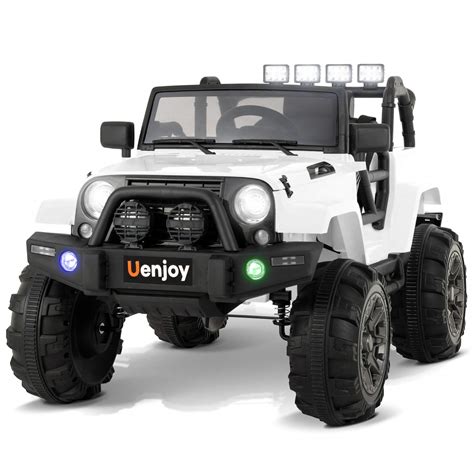 Buy Uenjoy 12v Ride On Truck For Kids Battery Powered Toy Jeep Car W