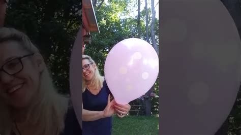 Pink Polka Dot Balloon Bursting Youtube