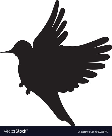 Download Cute bird silhouette Royalty Free Vector Image