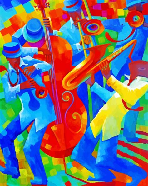 Jazz Musicians Art Paint By Number Num Paint Kit