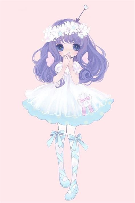 Shes So Cute And Pretty Purple Fluffy Haaair Anime
