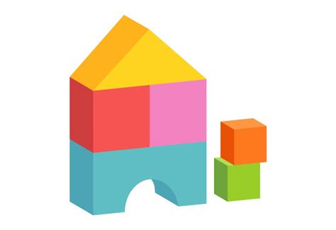 Building Blocks Vector At Collection Of Building