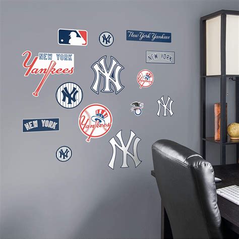 New York Yankees Logo Assortment Officially Licensed Mlb Removable