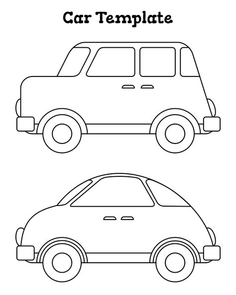 10 Best Car Template Printable For Kids Pdf For Free At Printablee