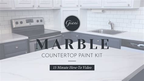 Transform any desktop, vanity, or countertop into a custom faux marble finish using giani™ stone paints for countertops. Giani DIY Marble Countertop Paint Kit - 15 Min Demo ...
