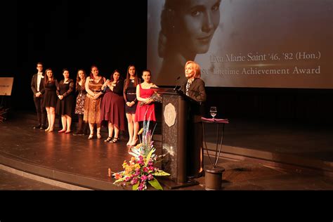 Eva Marie Saint Receives Lifetime Achievement Award From Alma Mater