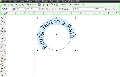 Placing Text On A Path In Coreldraw