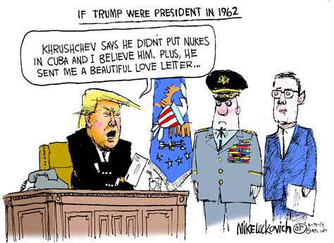 Political Cartoon Us Cuban Missile Crisis Trump Khrushchev The Week