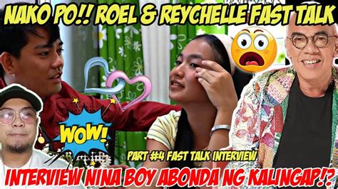 Reychelle And Roel Of Malalag Na Fast Talk Interview Ni Boy Abonda