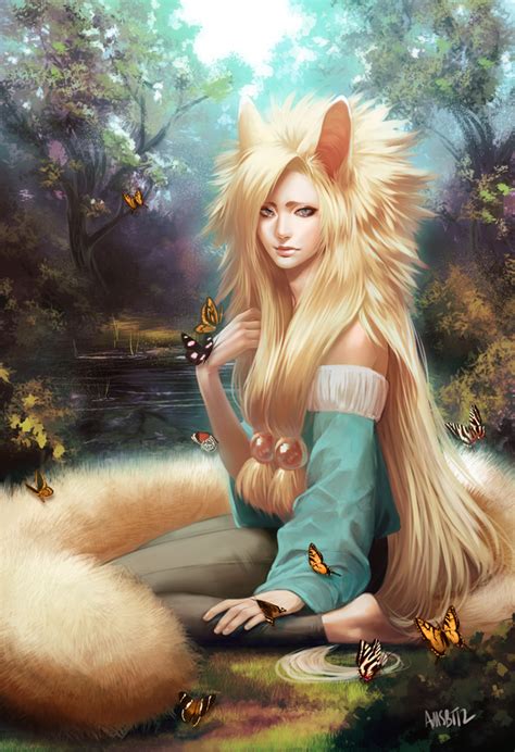 Caipora From Tupi Is A Foxhuman Hybrid And Nature Spirit Fantasy Girl Fantasy Women Digital