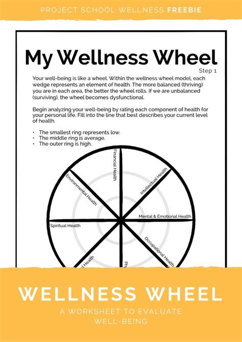 Wellness Basics The Wellness Wheel Project School Wellness School