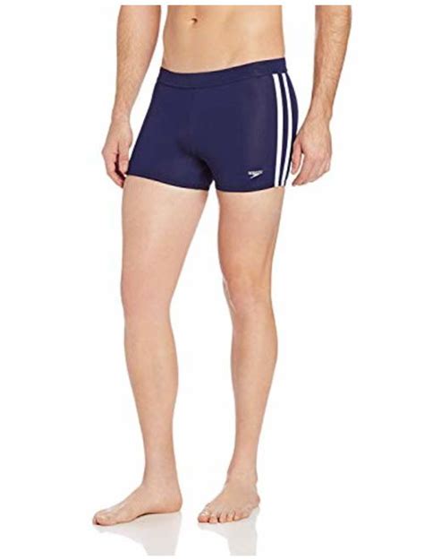 Buy Speedo Mens Powerflex Eco Shoreline Square Leg Swimsuit Online