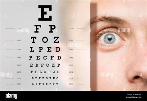 Eye Test Chart Optician Optometry Optometrist Exam Visual Hi Res Stock