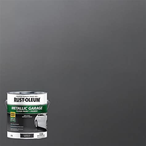 Rust Oleum 378l Gunmetal Metallic Concrete And Garage Floor Paint