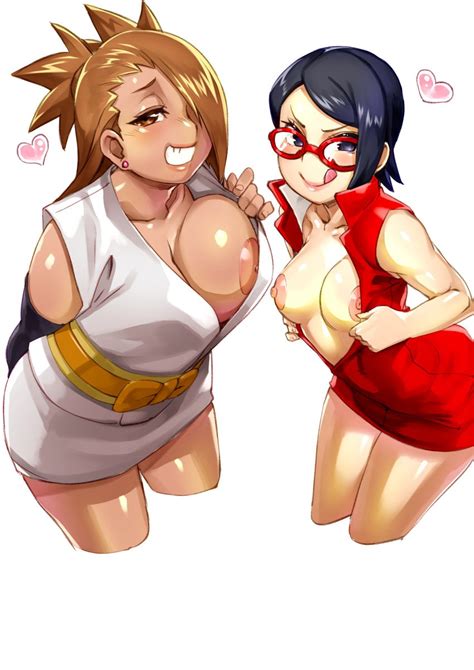 Rule 34 2girls Akimichi Chouchou Areolae Big Breasts Boruto Naruto