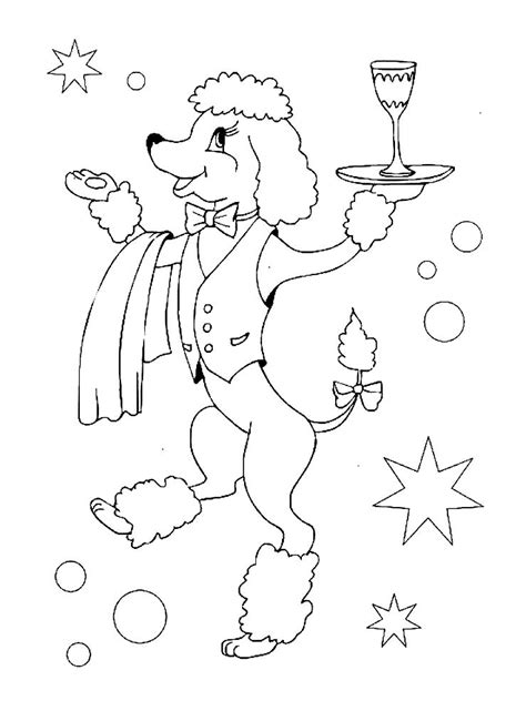 If you want to fill colors in pretty poodle puppy pictures & you can make it more beautiful by filling your imaginative colors. Poodle Coloring Pages to download and print for free